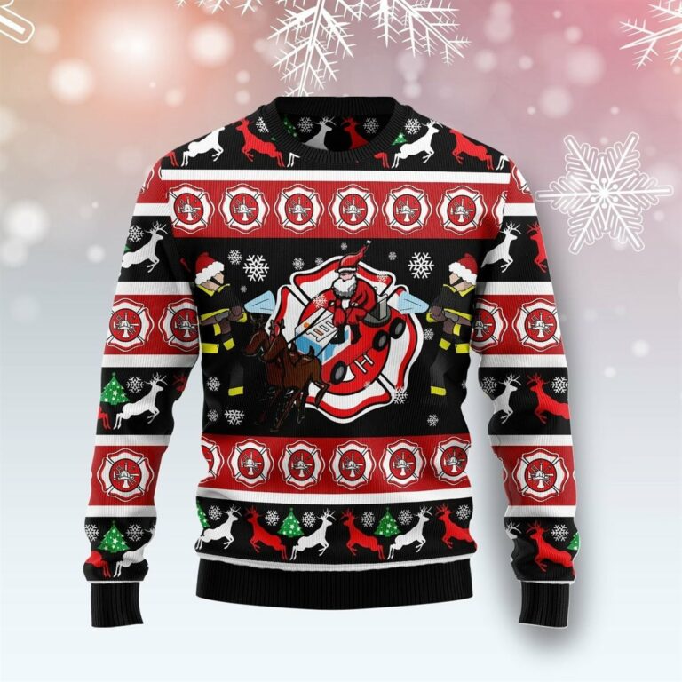 Fireman Firefighter Ugly Sweatshirt, Sweater