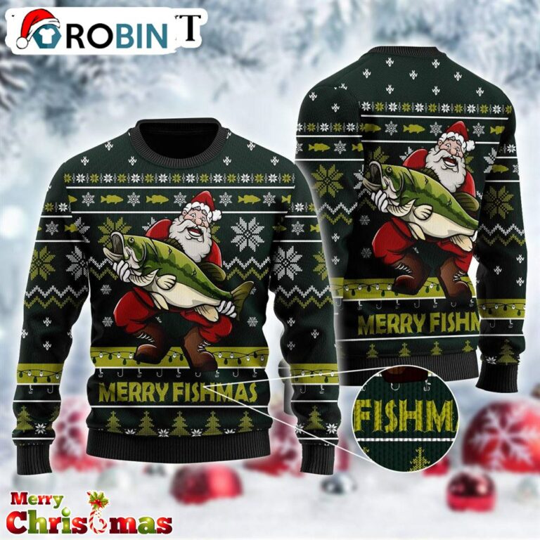 Fish For Christmas Ugly Christmas Swreater – Best Xmas Gift