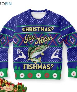 fishmas fishing lover ugly christmas sweatshirt sweater 1 skcky2