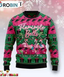 Flamingle Bells Ugly Christmas Sweater – Best Xmas Gift