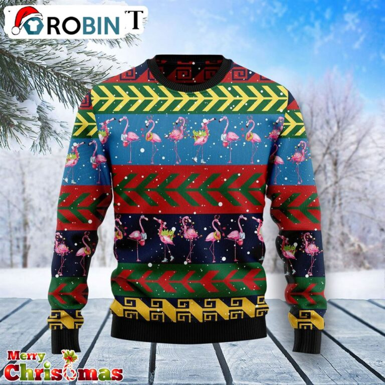 Flamingo Christmas Pattern Christmas Sweater – Best Xmas Gift