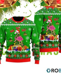 Flamingo Ho Ho Ho Christmas Ugly Christmas Sweater RB4223