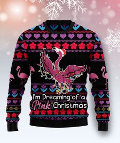Flamingo Pink Ugly Sweatshirt, Sweater