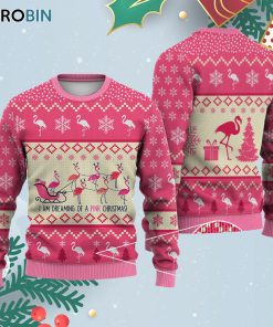 Flamingo Reindeer Ugly Christmas Sweatshirt – Sweater