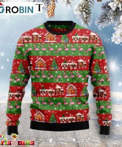 Flamingo Snow Ugly Christmas Sweater – Best Xmas Gift