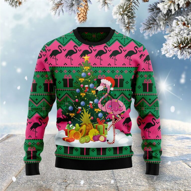 Flamingo Ugly Sweatshirt, Sweater