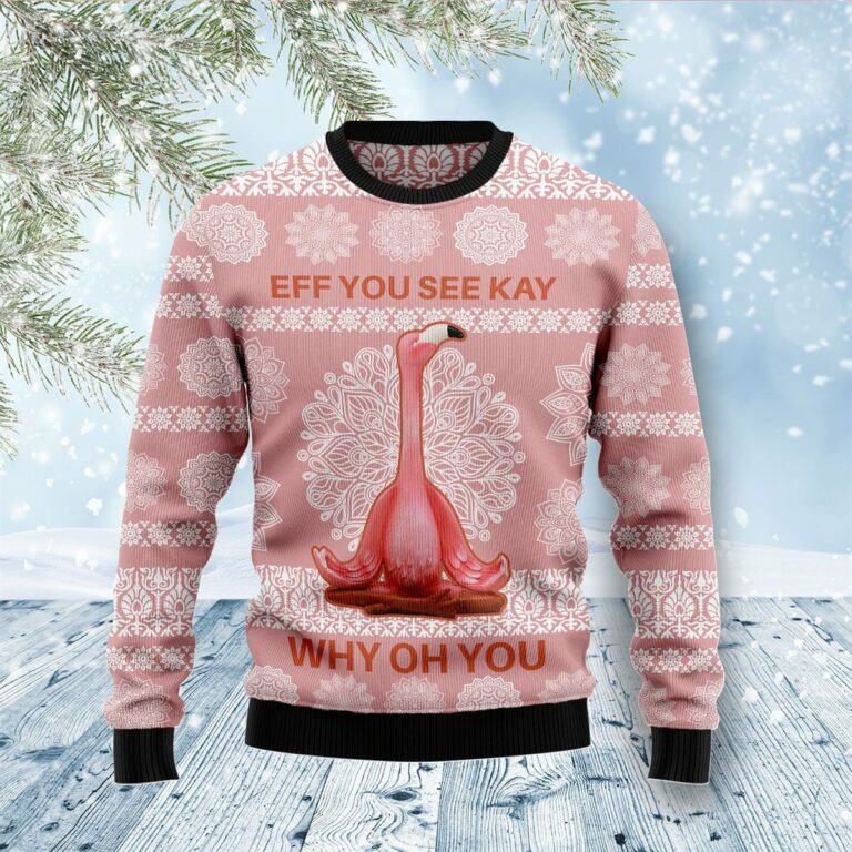 Flamingo Why Oh You Ugly Sweatshirt, Sweater