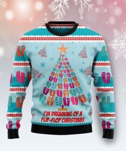 Flip Flops Christmas Tree Ugly Sweatshirt, Sweater