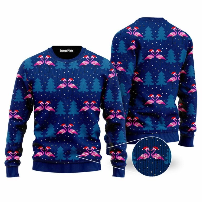 Flocking Around The Christmas Tree Ugly Sweatshirt, Sweater