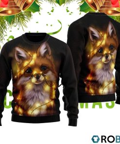 Fox Merry Christmas 3D Print Ugly Christmas Sweater RB2029