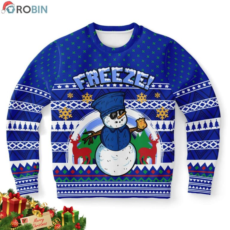 Freeze Snowman Ugly Christmas Sweatshirt, Sweater