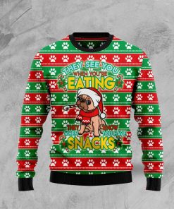 French Bulldog See You Eating Snacks Ugly Sweatshirt, Sweater