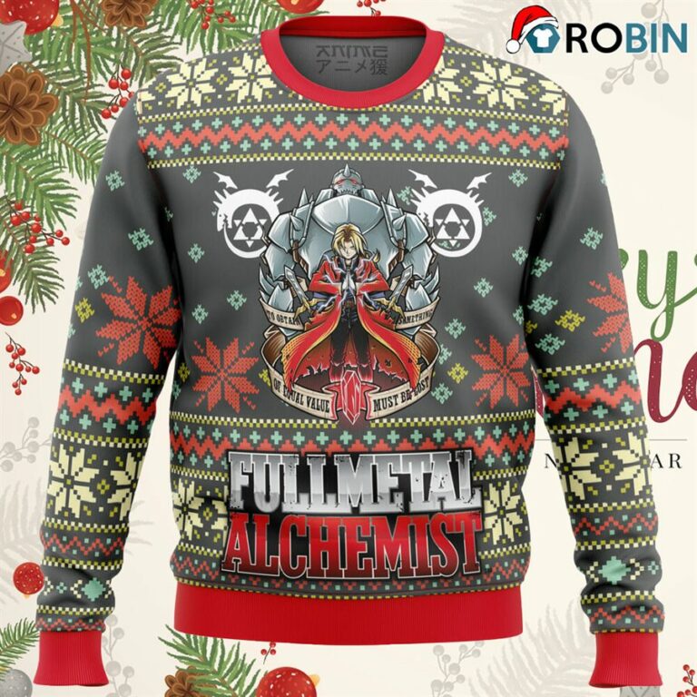 Fullmetal Alchemist Alt Ugly Christmas Sweatshirt, Sweater