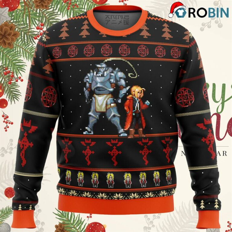 Fullmetal Alchemist Elrics Sprites Ugly Christmas Sweatshirt, Sweater