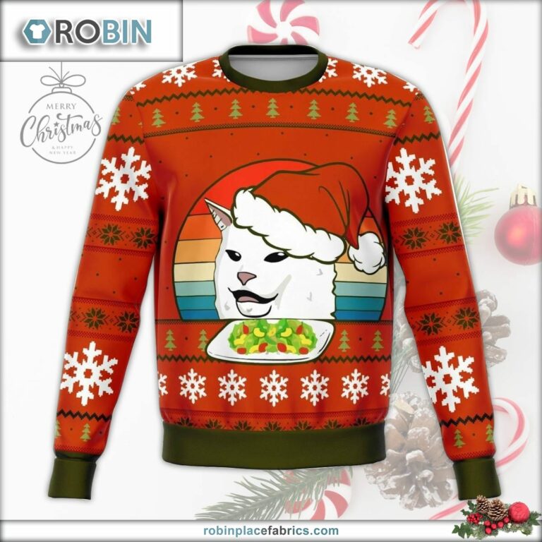 Funny Cat Meme Ugly Christmas Sweater