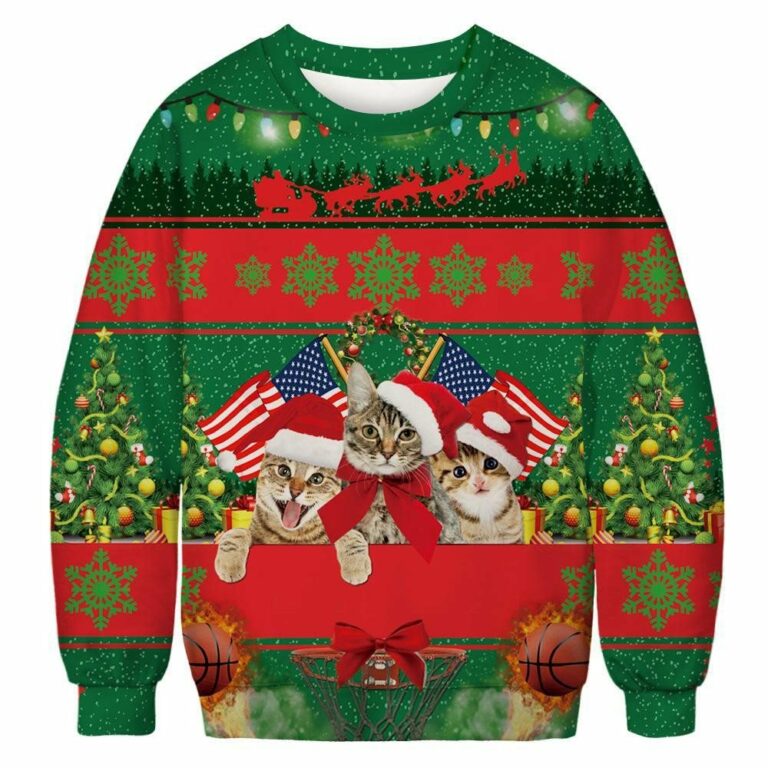 Funny Cat Ugly Sweatshirt, Sweater