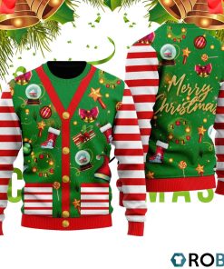 Funny Christmas Cardigan Style Ugly Christmas Sweater RB4220