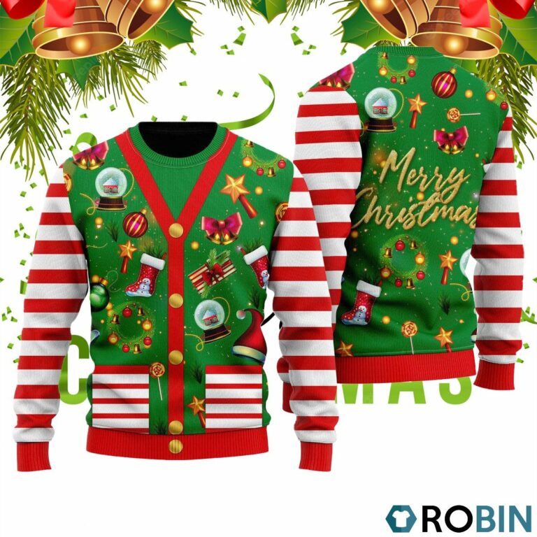 Funny Christmas Cardigan Style Ugly Christmas Sweater RB4220