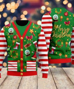 Funny Christmas Cardigan Style Ugly Sweatshirt, Sweater