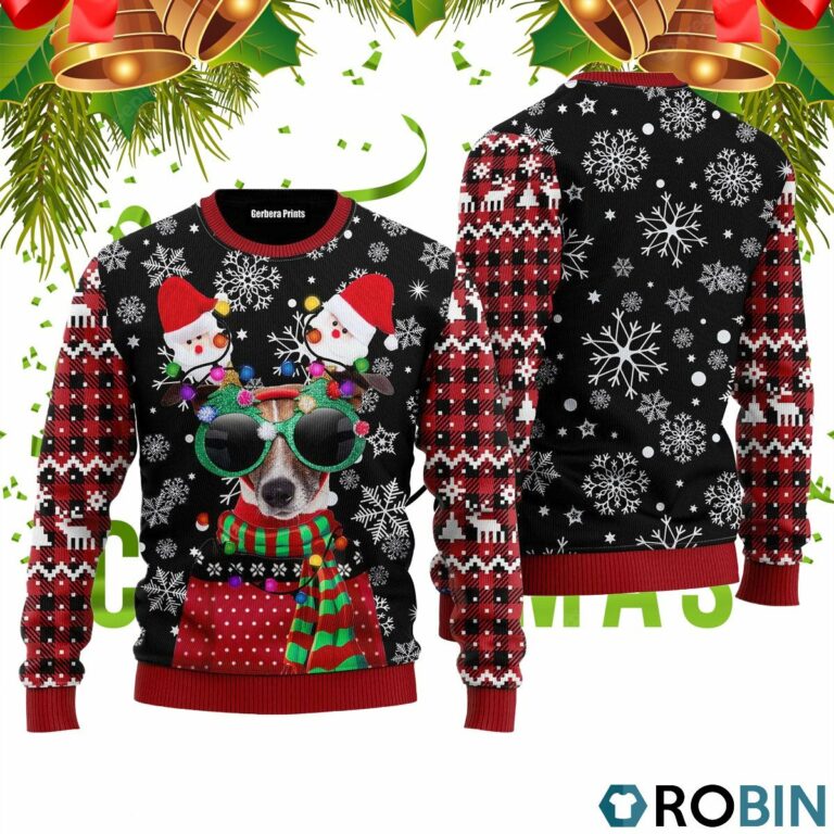Funny Christmas Dog Ugly Christmas Sweater RB4744
