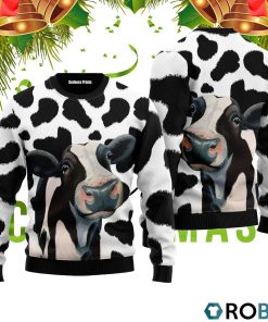 Funny Cow Ugly Christmas Sweater RB2244