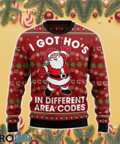Funny Different Santa 3D Print Ugly Christmas Sweater RB4509