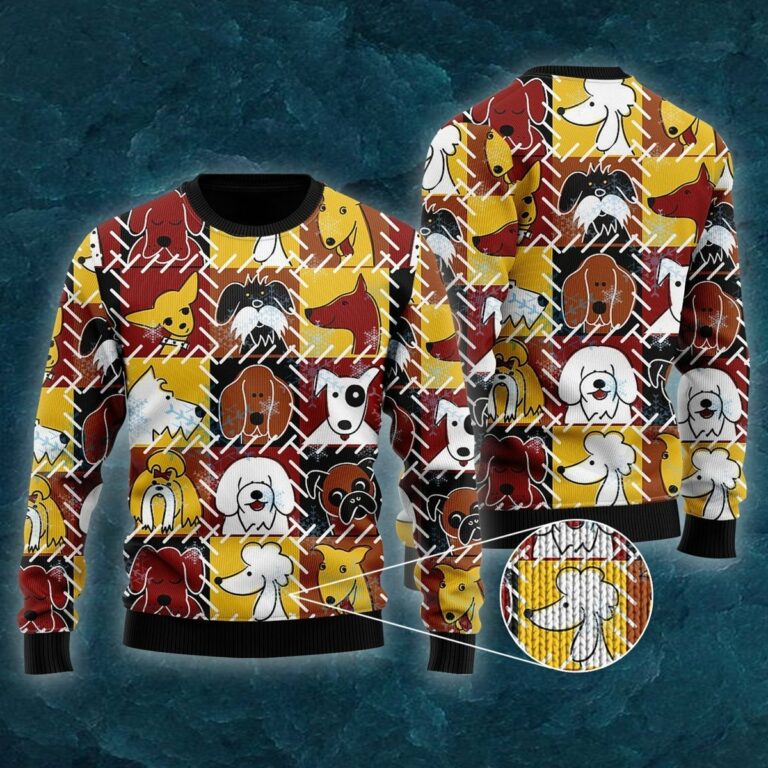 Funny Dog Sad Face Christmas Christmas Ugly Sweatshirt, Sweater
