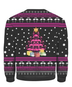 Funny Flamingo Tree Christmas Ugly Sweatshirt, Sweater