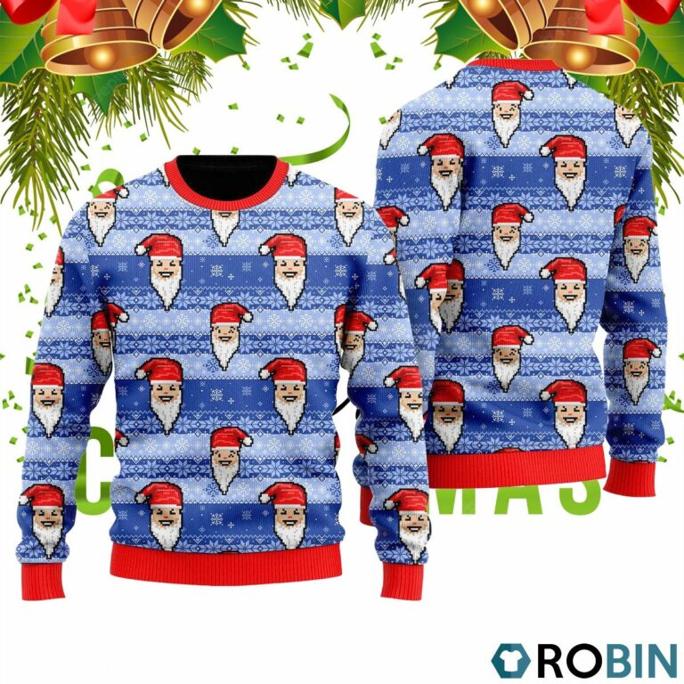 Funny Santa In Snow Ugly Christmas Sweater RB2027