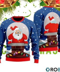 Funny Santa Loves Going Down Ugly Christmas Sweater RB4544 Funny Santa Loves Going Down Ugly Christmas Sweater RB4544