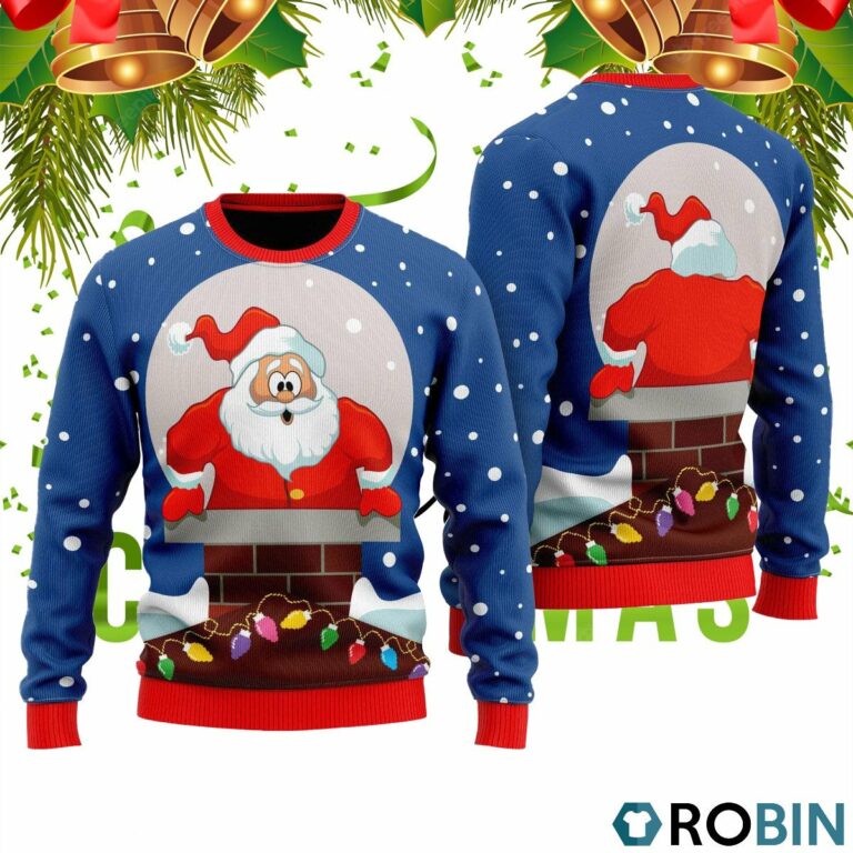 Funny Santa Loves Going Down Ugly Christmas Sweater RB4544
