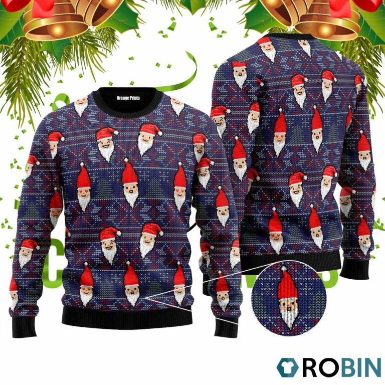 Funny Santa 3D Print Ugly Christmas Sweater RB4042