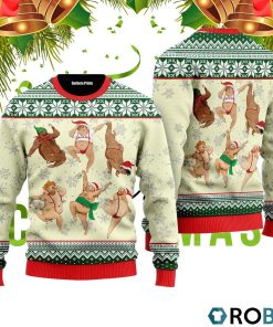 Funny Sexy Man Dance Christmas Ugly Christmas Sweater RB4239 Funny Sexy Man Dance Christmas Ugly Christmas Sweater RB4239