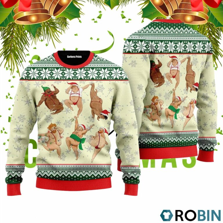 Funny Sexy Man Dance Christmas Ugly Christmas Sweater RB4239