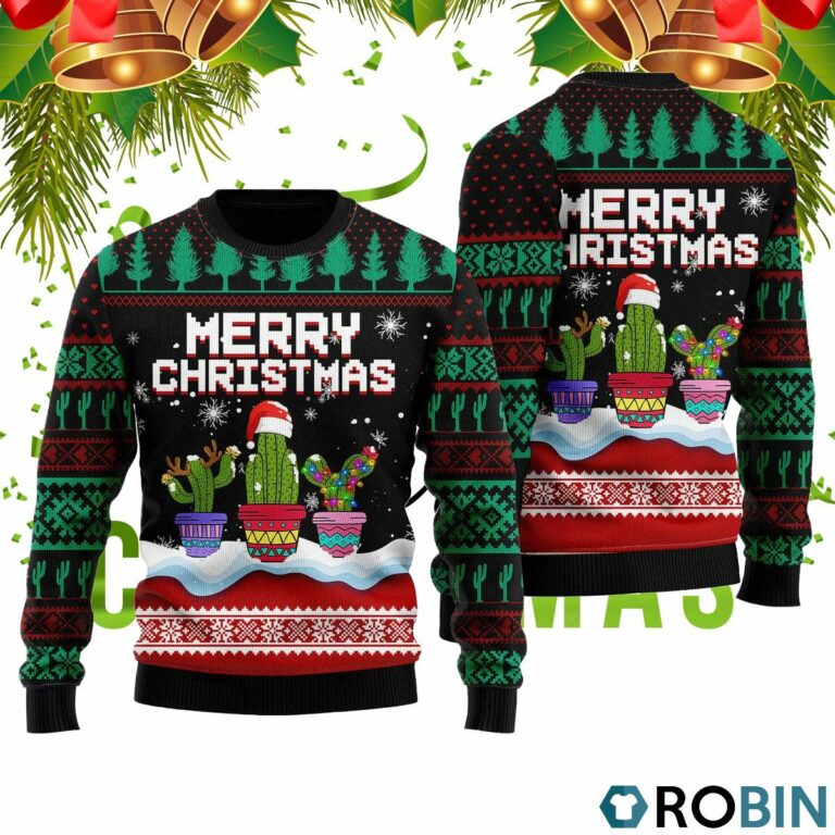 Funny Xmas Catus 3D Print Ugly Christmas Sweater RB4222