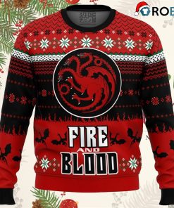 Game Of Thrones Fire And Blood Ugly Christmas Sweatshirt, Sweater