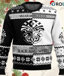 game of thrones house black and white ugly christmas sweater 1 46hCL