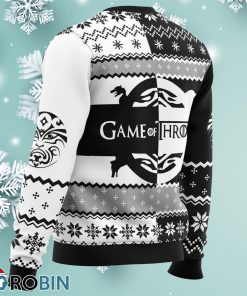 game of thrones house black and white ugly christmas sweater 4 HVvhP