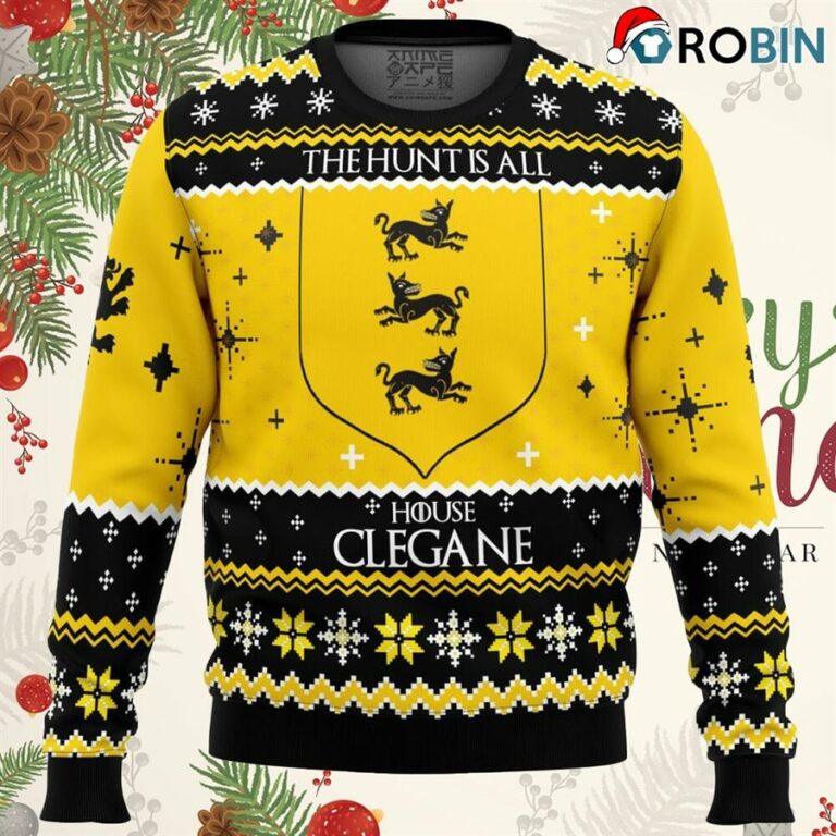 Game Of Thrones House Clegane Ugly Christmas Sweatshirt, Sweater