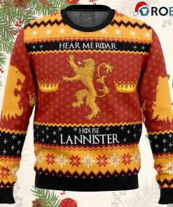 game of thrones house lannister ugly christmas sweater 1 bxa1r