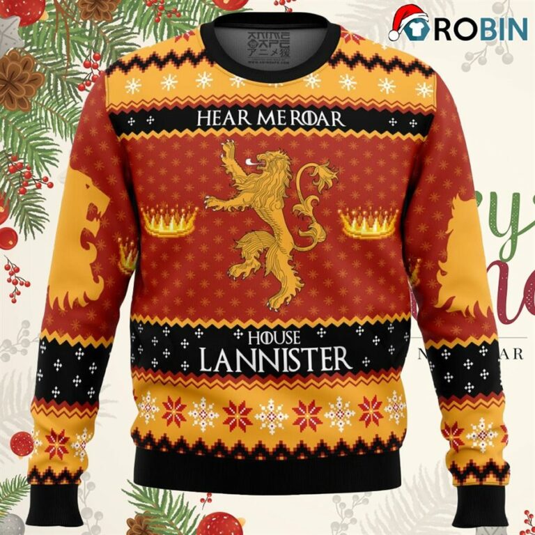 Game Of Thrones House Lannister Ugly Christmas Sweatshirt, Sweater
