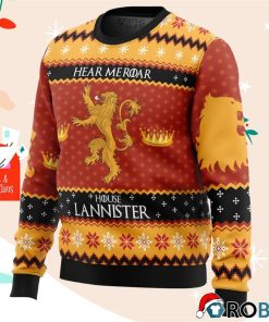 Game Of Thrones House Lannister Ugly Christmas Sweatshirt, Sweater