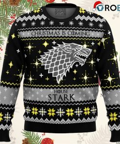 game of thrones house stark ugly christmas sweater 1 2oOzm