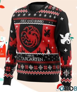 Game Of Thrones House Targaryen Ugly Christmas Sweatshirt, Sweater
