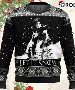 Game Of Thrones Let It Snow Black And White Ugly Christmas Sweater