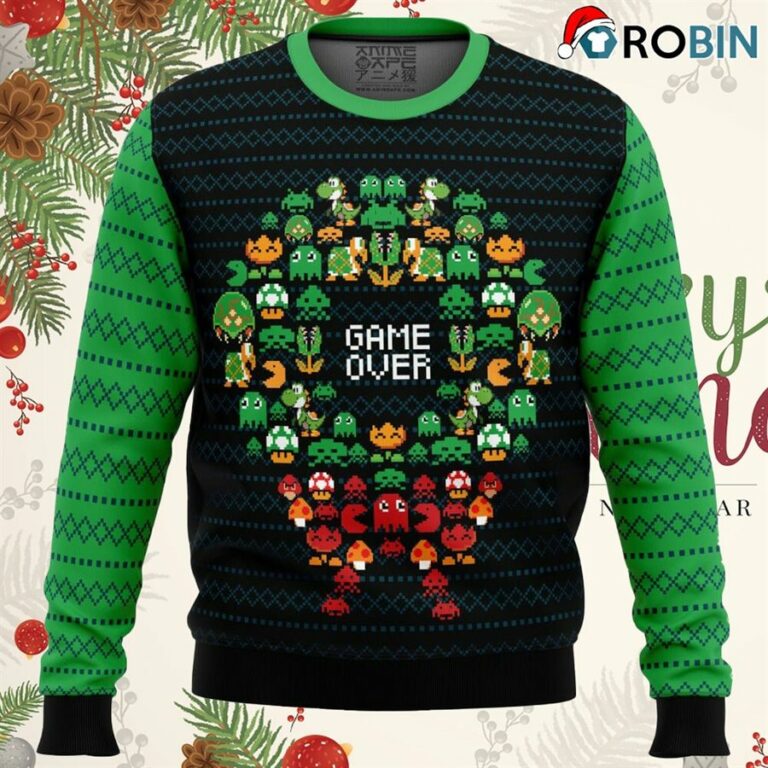 Game Over Nintendo Ugly Christmas Sweatshirt, Sweater