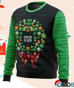 game over nintendo ugly christmas sweater 4 KKDmd