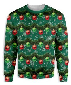Gaudy Garland Christmas Ugly Christmas Sweatshirt – Sweater