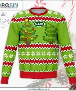 gay christmas tree funny ugly christmas sweater 118 C3vWK