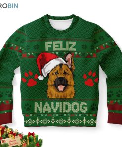 german shepherd feliz navidog ugly christmas sweater 1 wmmfzs